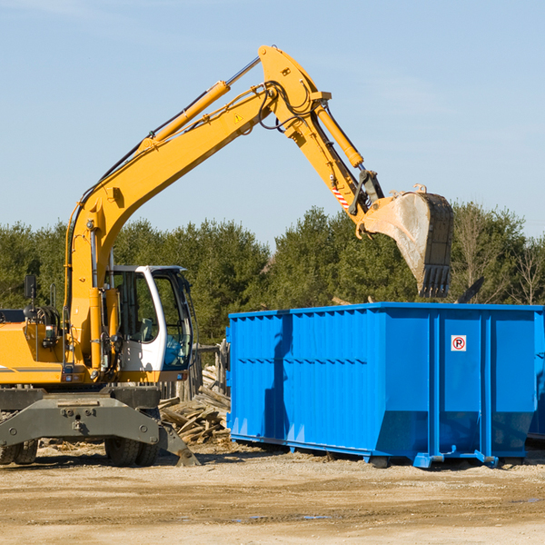 how does a residential dumpster rental service work in Woodstock